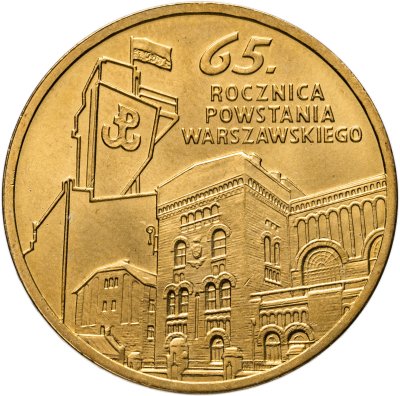 купить Польша 2 злотых 2009 "65 лет Варшавскому восстанию"