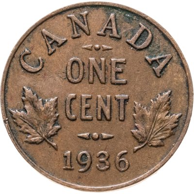 купить Канада 1 цент (cent) 1936