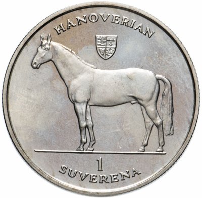 купить Босния и Герцеговина 1 суверен (suverena) 1996 "Ганноверская лошадь"
