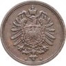 Купить Германская Империя 1 пфенниг 1875 "В"