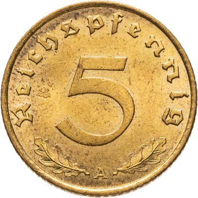 купить Германия (Третий рейх) 5 рейхспфеннигов (reichspfennig) 1939