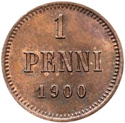 купить 1 пенни (penni) 1900 Российская Финляндия