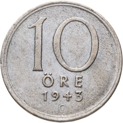 купить Швеция 10 эре (ore) 1943