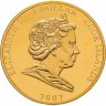 Купить Острова Кука 1 доллар 2007 "60 лет свадьбы Елизавета II и Филипп Семейный портрет" в капсуле