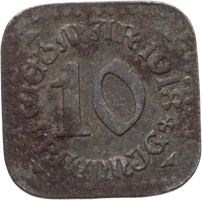 купить Германия, Висмар 10 пфеннигов 1918