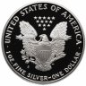 Купить США 1 доллар 1989 "Шагающая свобода" в коробке Proof