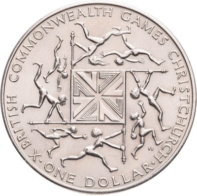купить Новая Зеландия 1 доллар (dollar) 1974 "X Британские Игры Содружества"