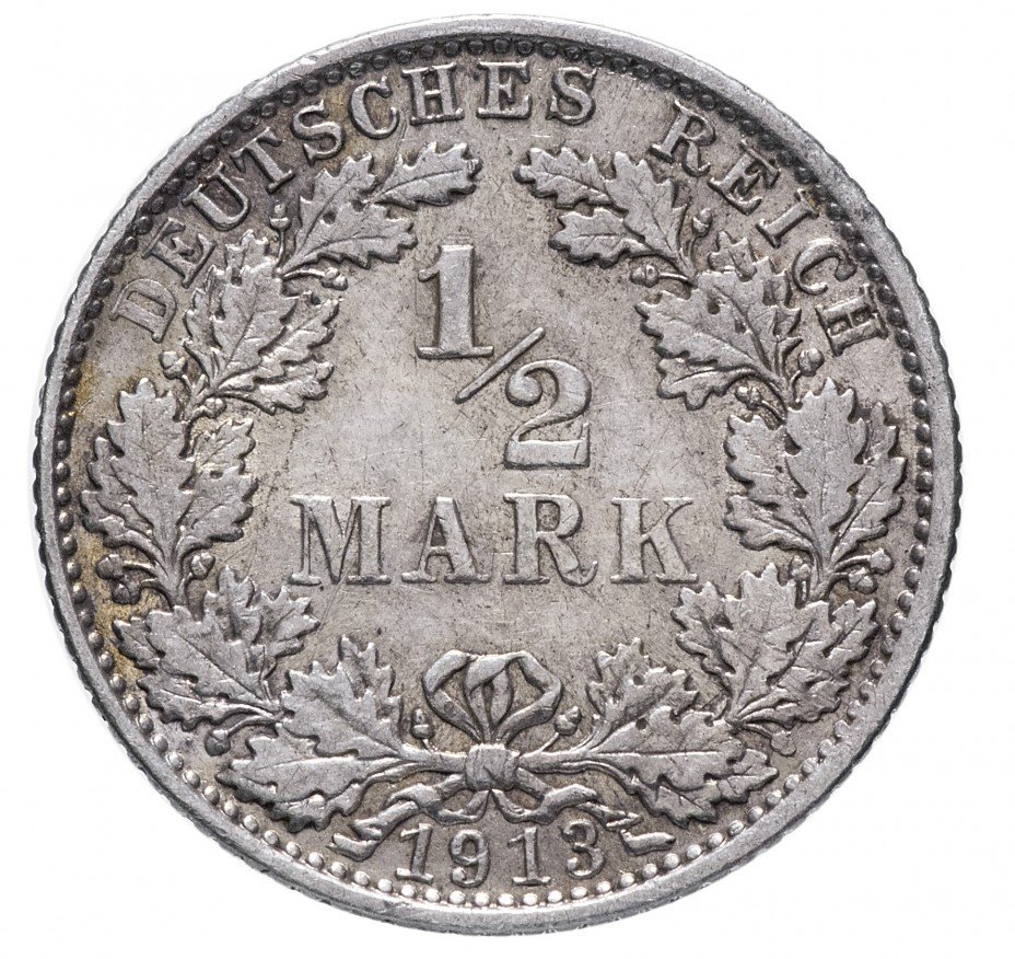 купить Германия 1/2 рейх марки 1913 "Е"