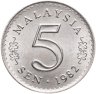 Купить Малайзия 5 сен 1967-1988