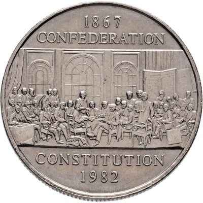 купить Канада 1 доллар (dollar) 1982 "115 лет конституции Канады"