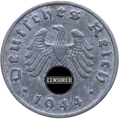 купить Германия, Третий Рейх 1 рейхспфенниг 1944 "А"