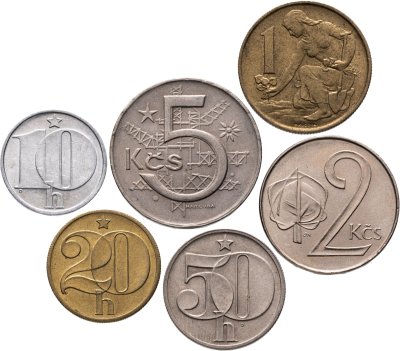 купить Чехословакия набор из 6 монет 1981-1991