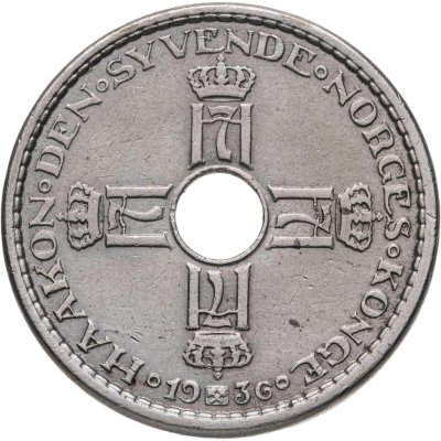 купить Норвегия 1 крона (crown) 1936