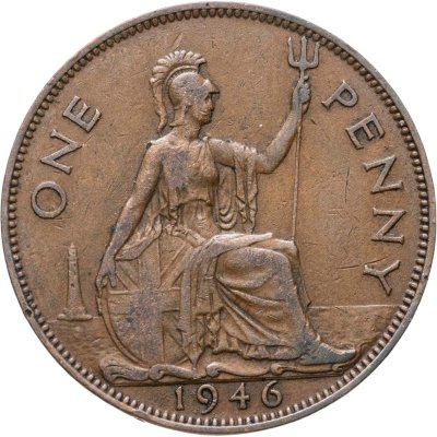 купить Великобритания 1 пенни (penny) 1946