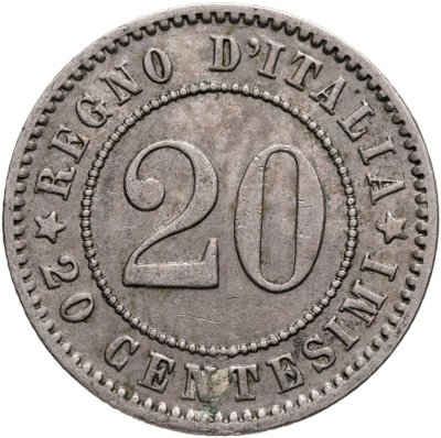 купить Италия 20 чентезимо (centesimi) 1894, знак монетного двора "KB" - Берлин