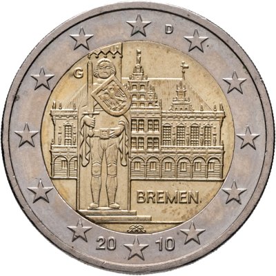 купить Германия 2 евро 2010 G "Федеральные земли Германии: Бремен"
