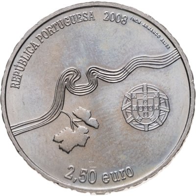 купить Португалия 2,5 евро 2008 "Винодельческий район Алту-Дору"