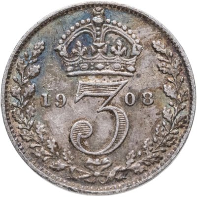 купить Великобритания 3 пенса (pence) 1908