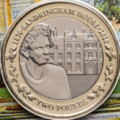 купить Джерси 2 фунта 2020 «150 лет Сандрингемскому дворцу»