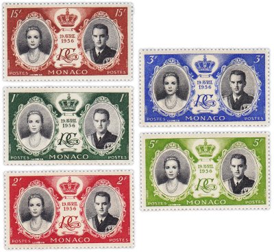 купить Монако набор из 5 марок 1956