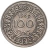 Купить Суринам 100 центов 1989