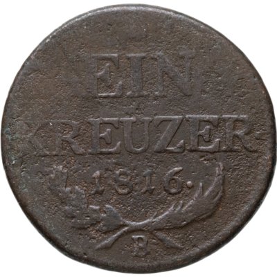 купить Австрия 1 крейцер 1816 B