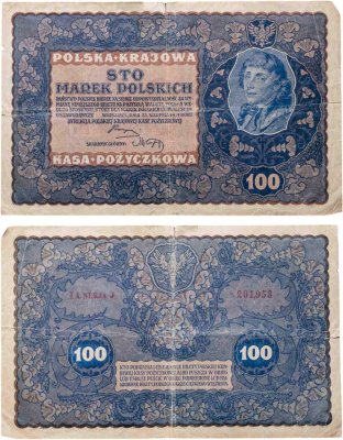 купить Польша 100 марок 1919