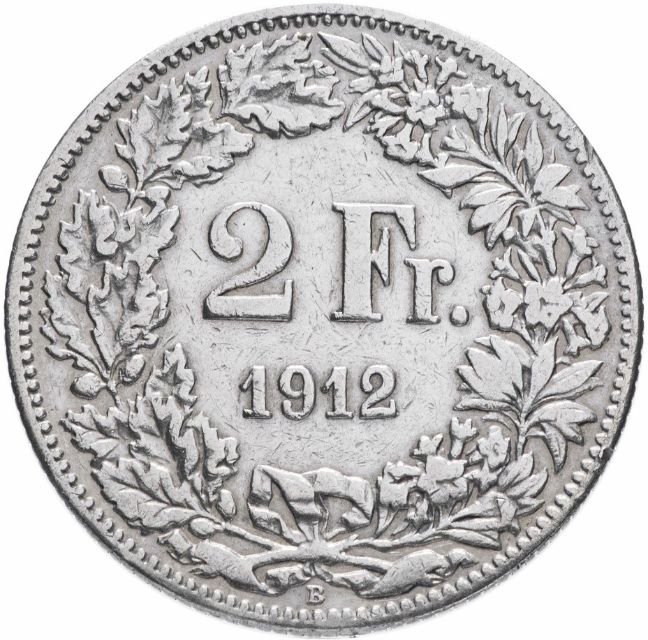 купить Швейцария 2 франка 1912
