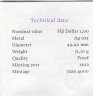 Купить Фиджи 1 доллар 2012 "Год дракона" набор из 2х монет в футляре