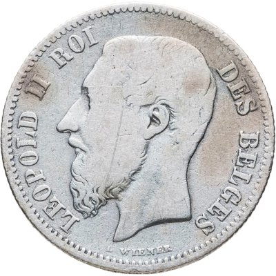 купить Бельгия 50 сантимов (centimes) 1866 Надпись на французском - 'DES BELGES'