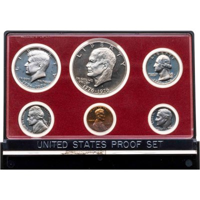 купить США набор из 6-ти монет пруф 1976 "250-летие Независимости" в официальной упаковке