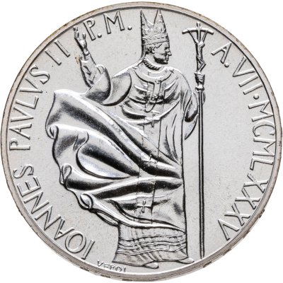 купить Ватикан 1000 лир 1985 "7-й год правления Иоанна Павла II"