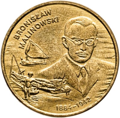 купить Польша 2 злотых (zlote) 2002 Польские путешественники - Бронислав Малиновский (1884-1942)