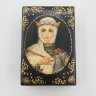 Купить Шкатулка миниатюрная "Василиса", исп. А.С., папье-маше, печать, лак, золочение, Российская Федерация, 1990-2015 гг.
