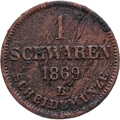 купить Германия (Ольденбург) 1 шварен 1869