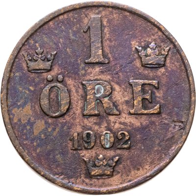 купить Швеция 1 эре (ore) 1902