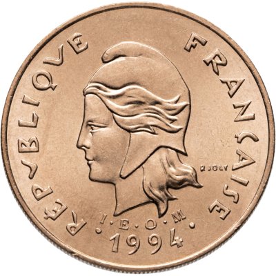 купить Новая Каледония 100 франков (francs) 1994