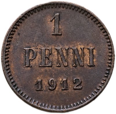 купить 1 пенни (penni) 1912 Российская Финляндия