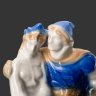 Купить Статуэтка "Иван-царевич и Елена Прекрасная на сером волке", скульптор Л. П. Азарова, фарфор, роспись, Турыгинский фарфоровый завод артели «Художественная керамика» (Гжель), СССР, 1960-1980 гг.