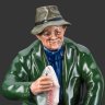 Купить Статуэтка "Хороший улов", изображающая рыбака, фарфор, роспись, Royal Doulton, Великобритания, 1965-1986 гг.