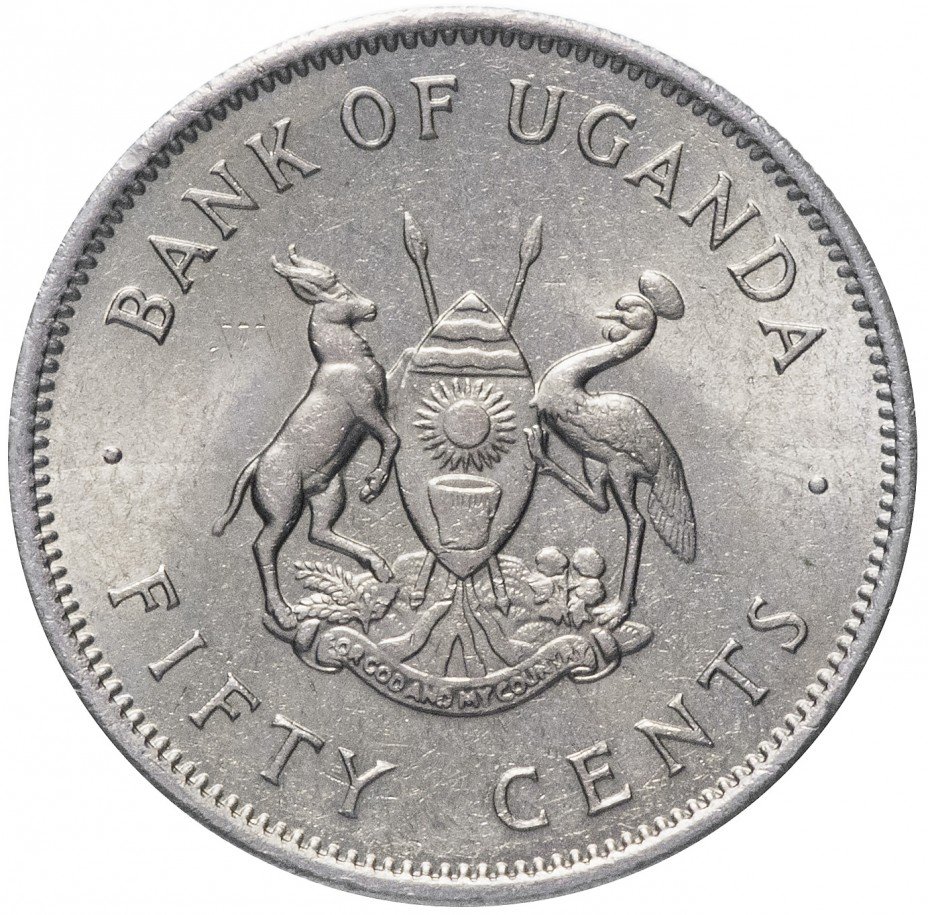 купить Уганда 50 центов 1966