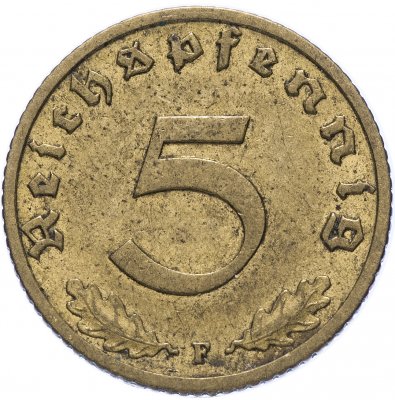 купить Германия (Третий Рейх) 5 пфеннигов 1937 F