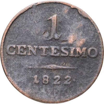 купить Ломбардия-Венеция 1 чентезимо (centesimo) 1822