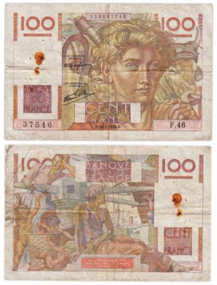 купить Франция 100 франков 1946