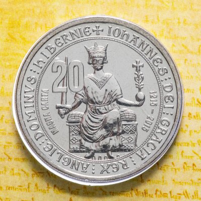 купить Австралия 20 центов 2015 "800 лет Великой хартии вольностей" (в конверте, с маркой)