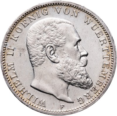 купить Германская Империя, Вюртемберг 3 марки 1914 F