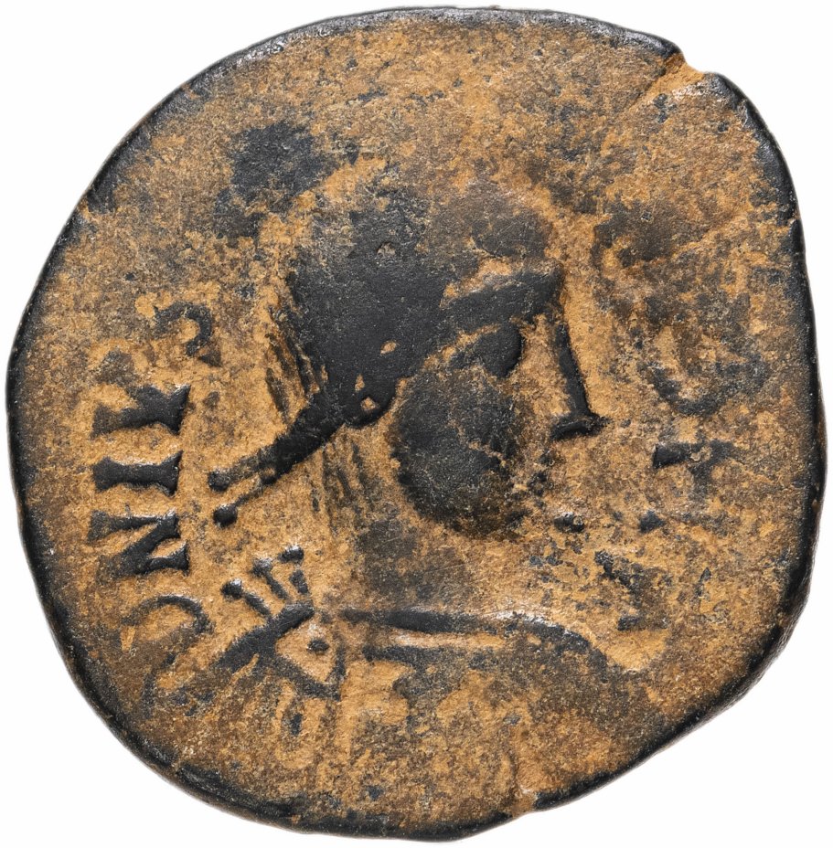 купить Византийская империя, Юстиниан I, 527-565 годы, 40 нуммиев (фоллис). Карфаген