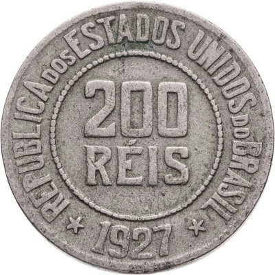 купить Бразилия 200 реалов (рейс, reis) 1927