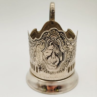 купить Подстаканник "Советский космос", мНЦ (медь-никель-цинк), Кольчугинский завод цветных металлов, СССР, 1960-1980 гг.