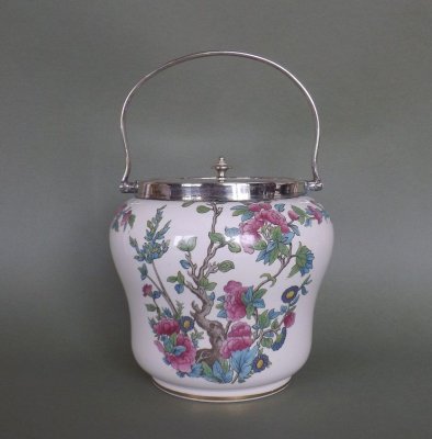 купить Бисквитница, фарфор, серебрение, Devon Ware, Англия, 1900-1920 гг.